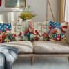 QIONG MENG 4th of July Pillow Covers 18x18 Inch Set