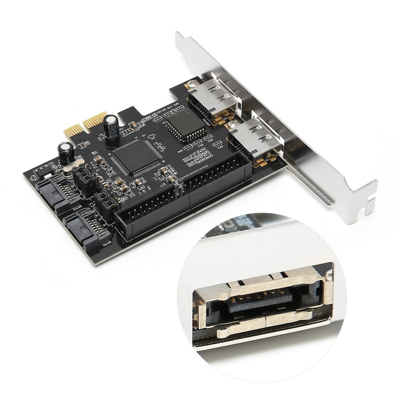 Adapter Card PCIe to SATA ESATA IDE PCB Network Converter