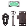 Yardwe, antique cabinet door lock, decorative furniture lock with key