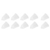 10Pcs 3 Hole White Hearing Amplifier Domes Earbud Tips Soft