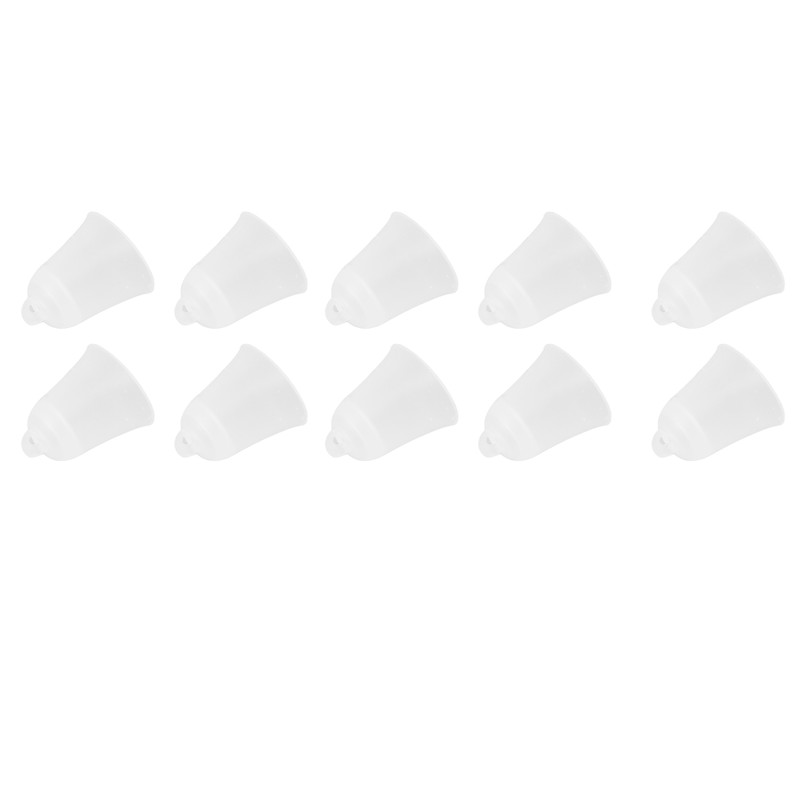 10Pcs 3 Hole White Hearing Amplifier Domes Earbud Tips Soft
