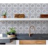 Camden Antique White Faux Tin Peel & Stick Backsplash Tiles