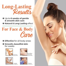 Warm Honey Wax Strips for Women – 20 Face & Body Hair Removal Strips | Gentle, Natural & Long-Lasting Smooth Skin by Eternal Beauty