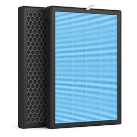 Molvgoc Repalcement wa888 True HEPA Air Purifier, Compatible with Wagner Switzerland WA888, LEMARC USA WA888G Series Purifers,2 Pack., Standard size, Blue