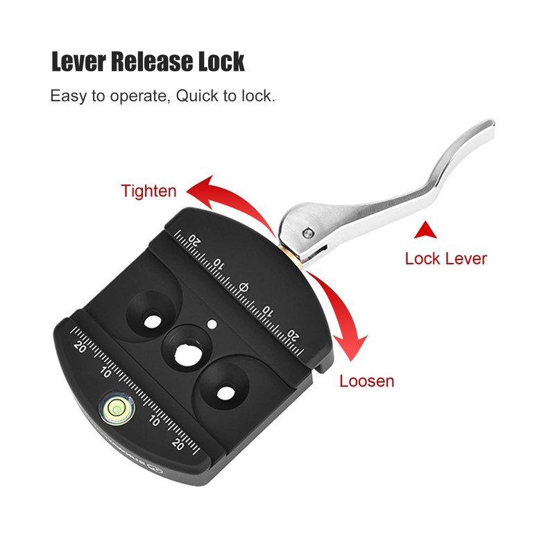 SEANDAYTOY AC-60 60mm Arca Swiss Quick Release Lever Clamp for