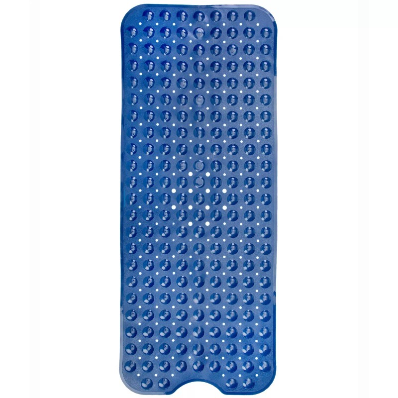 SlipX Solutions Navy Extra Long Bath Mat: 16"W x 39"L