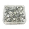Haobase 100 PCS 10mm Leathercraft DIY Silver Metal Punk Spikes