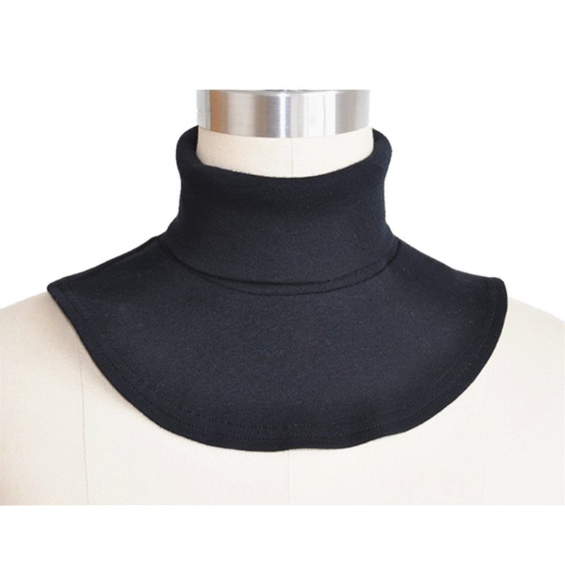 White Black Womens Mock Turtleneck Dickies Fake Collars Faux Turtleneck