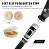 Sylvil 10 Sets Seat Belt Button Stop, Plastic Seat Belt