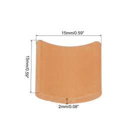 MECCANIXITY Miniature Roof Tiles Clay Model Roof Tiles Mini DIY Tiles Model Building Set for Model Building Dolls Pet Houses Garden Red Pack of 80 Scale 1:16