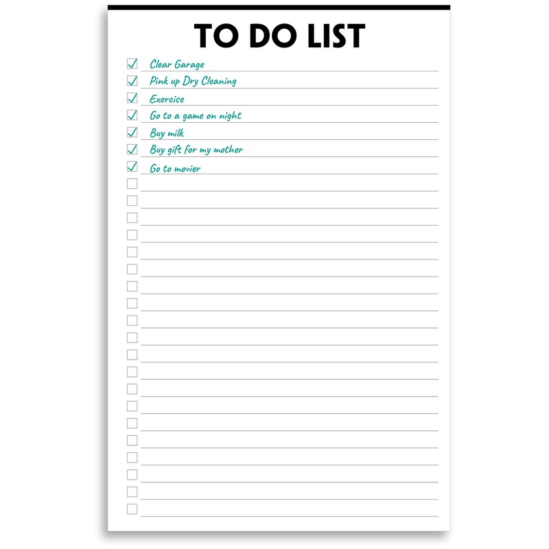Nokingo To Do List Notepad - 5.5"x8.2", 50 Sheets, To