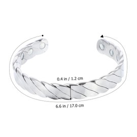 Gatuida 1Pc Pure Copper Magnetic Bracelet for Stylish Wrist Band for Women Comfortable Design for Daily Wear and Parties Family and Friends
