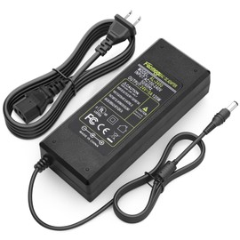 Facmogu 24V 5A Power Adapter, 120W 110-240V AC to DC 24V Transformer, 24 Volts DC Power Supply for LED Light CCTV Camera Monitor, 120W Switching Transformer 5.5x2.5mm & 5.5x2.1mm DC Plug Converter