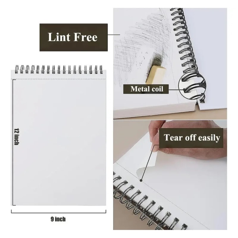 Cuaderno A4 De Boceto Y Dibujo 100 Hojas/200 Páginas Blank