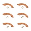 sourcing map 6Pcs Wood Drawer Pulls Handles, 64mm/2.5" Hole Spacing