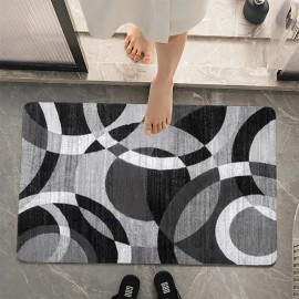 Bath Mat Eco-Friendly Durable American Style Rubber Super Absorbent Non-Slip Quick Drying Easy Clean Bathroom Shower Floor Matcolor: Beige, size: 40*60cm, specification: 40x60cm/15.7x23.6in