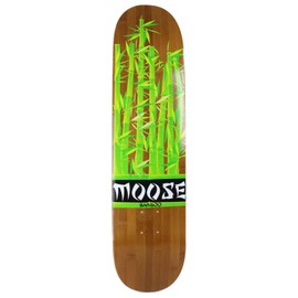Moose Skateboard Deck Bamboo Leaves 7.75"