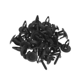 Hihaha Car Front Fender Skirt Clip for Ford Edge 2007-2014 Durable No.20664092/RYQ500070/N804570S | Bumper Push Type Plastic Retainer Rivets Black 25 Pcs Durable Material