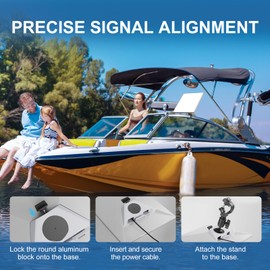 Starlink Mini Mount, Adjustable Stand for Starlink Mini Satellite Dish, Portable Tripod Adapter with Car Mount Kit, Easy Installation Mounting Accessory for RV, Window, Outdoor Travel