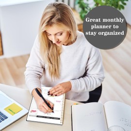 Monthly Planner 2026-2027, 2026 Calendar 24 Months Planner, 7.4"x9.4", JAN 2026 - DEC 2027, Personal Organizer with Monthly Goals, To-Do List, Habit Tracker, 24 Monthes for School Office Home Planning