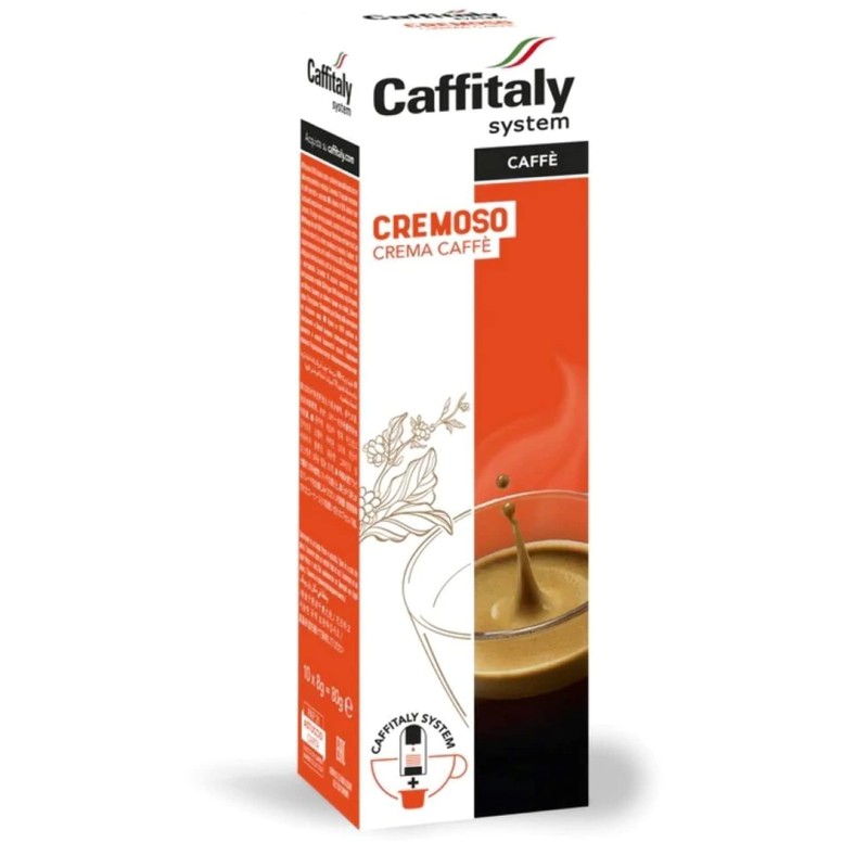 Caffitaly Ecaffe Cremoso Caffe Crema 10 Capsules Strenght 5/10, Count