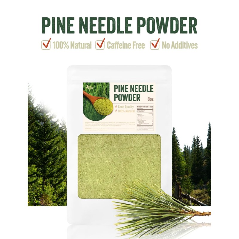 NICE WITCH'S Korean Pine Needle Powder 8oz (227g) – 100%
