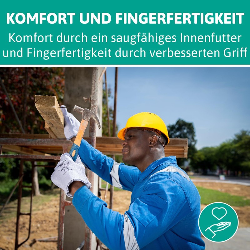 Ansell ActivArmr 42-474 Heat Protection Glove, Industrial Heat Resistant Gloves,
