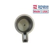 3.5" Single Pulley Cast Aluminum Cap Style Stationary Flagpole Pulley