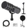 Samson Q9U XLR/USB Dynamic Broadcast Microphone Bundled with Mic Table