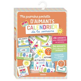 MA PREMIÈRE POCHETTE D'AIMANTS CALENDRIER DE LA SEMAINE