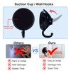 YSSILADI Heavy Duty Vacuum Suction Shower Hooks - Glass Suction