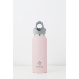 REVOMAX Carbonated Vacuum Insulated Bottle, 12 oz (355 ml), 18 Hours, Cold for 36 Hours (Pale Pink, Slim)