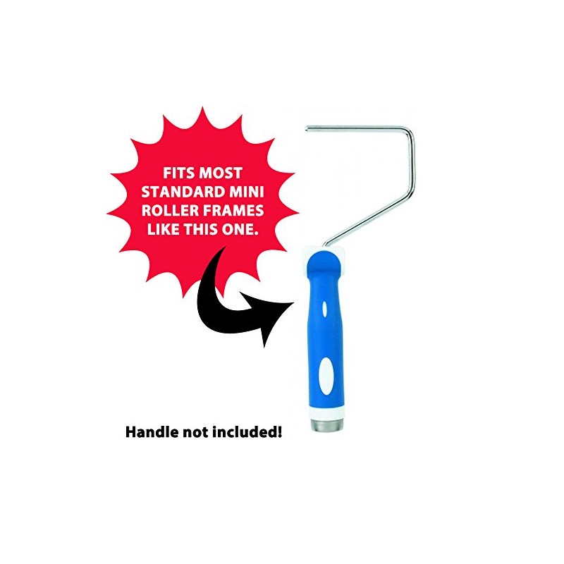 Whizz Premium Velour Mini Rollers - Bulk 20 Pack (4")