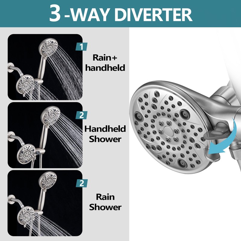 Ultrimkit 5" Dual Shower Faucet Compatible with 13/14 Series Tub