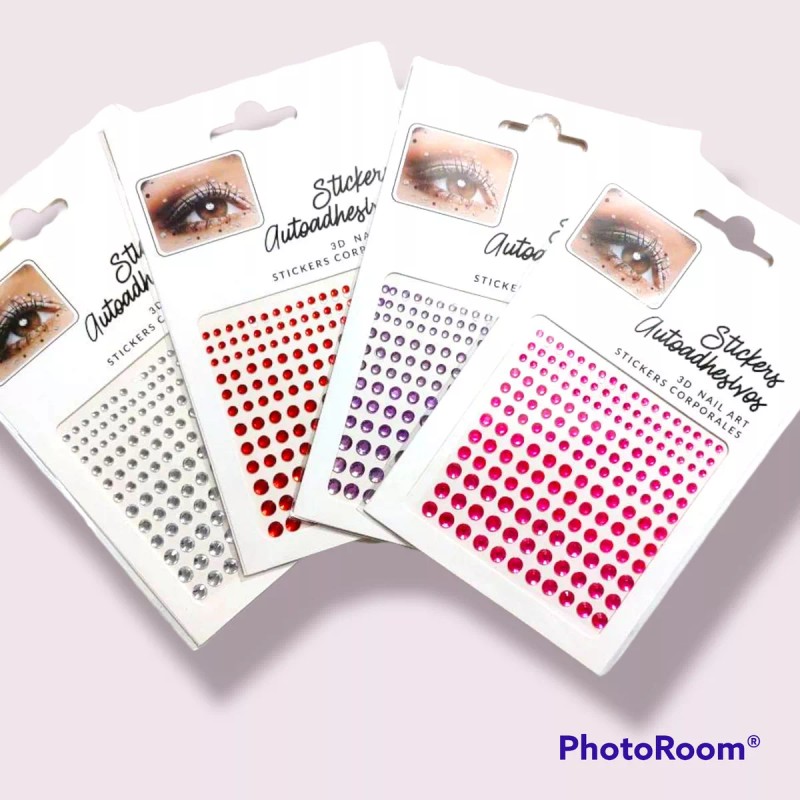 Vinilcats Gemas Mini Piedras Strass Para Maquillaje 3 Piezas