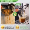 51mm Portafilter for CASABREWS 3700/CM5418, Dual Spout Espresso Handle with
