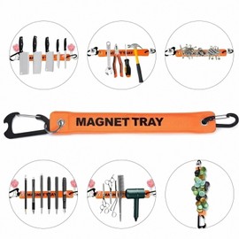 Magnetic Tool Holder Strip, Tool Magnet Bar for Garage Organization, Knife Magnetic Strips Heavy Duty Magnetic Strips for Wall, Metal Knife Magnetic Strip for Knives, Garage Tool Organizer Wall Mount