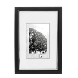 Dorr Manhattan Bilderrahmen, 20 x 15 cm, Schwarz, Metall, 8 x 6-Inch