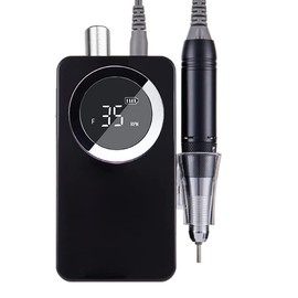 Electric Nail Drill Machine,Lumcrissy Portable Rechargeable 35000 RPM Electric Nail File E-File ,Electric Acrylic Nail Tools ,Polishing,Nail Removing