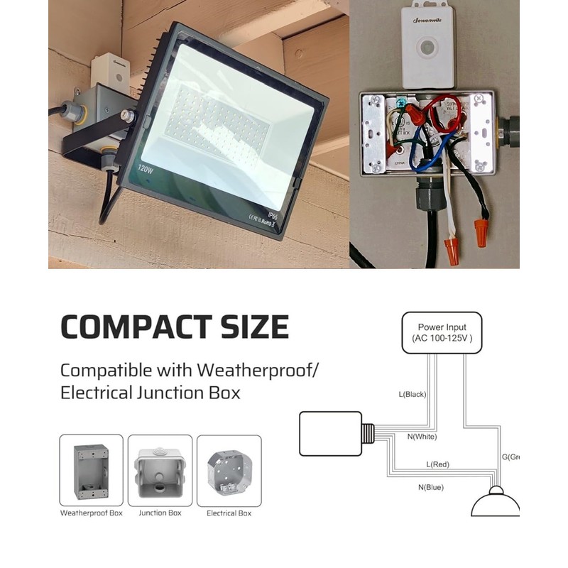 DEWENWILS Outdoor Wireless Light Switch and Receiver Kit IP65 Waterproof