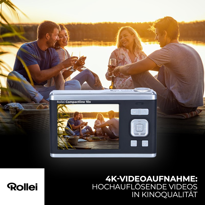 Rollei Compactline 10X – 60 MP – 10x Optical Zoom;