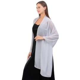 FAIRYGATE Schals & Tücher für Damen Damen Seide Satin Stola Festlich Shawl für Brautkleider Abendkleider Sommer Elegante Party Weicher Schal A0408
