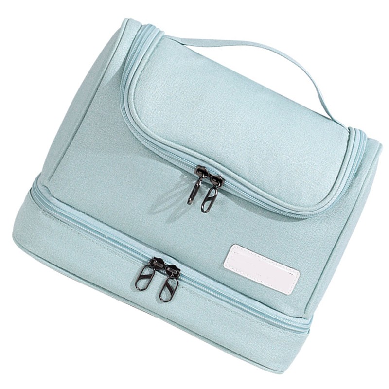 Travel Toiletry Bag Multiple Compartments Large Capacity Zipper Closure Wet