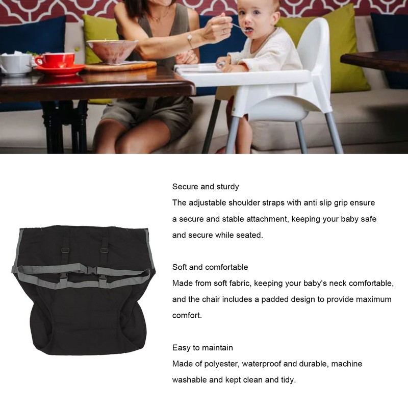 Baby Harness Seat Portable Foldable Toddlers High Chair Harness with