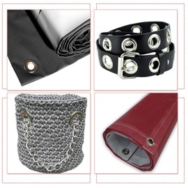 WedDecor Eyelets Grommets with Washers for Leather Craft Yoga Mat Tarpaulin Pool Covers Vinyl Banners Arts Canvas Holding Decoration, 20mm, Silver, Iron, 500pcs