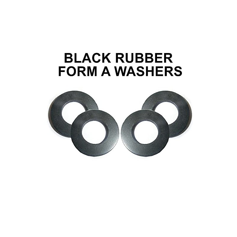 TERF® M8 Black Rubber Flat Washer M8 / 8mm ID