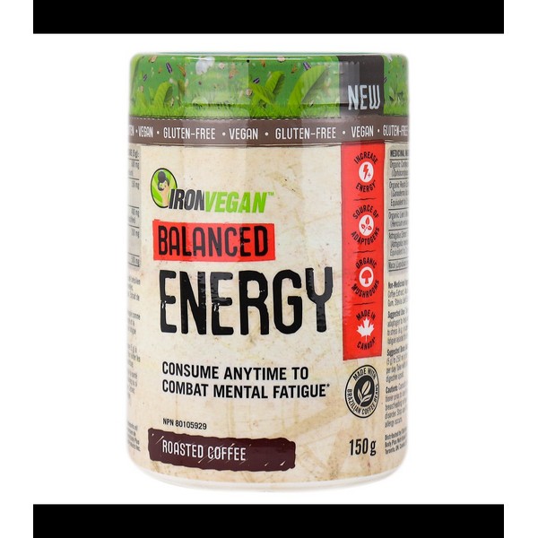 Iron Vegan Balanced Energy Roasted Coffee 150 g