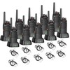 Wanneton Waterproof Rechargeable Walkie Talkies 10 Pack Long Range for