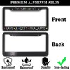 Front License Plate Bracket Black and White License Plate Frames