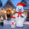 Morejoy 8 FT Christmas Snowman Monster Inflatable with Built-in LED